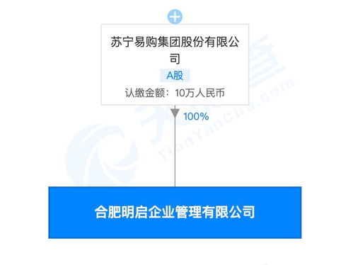蘇寧成立全資子公司合肥明啟，聚焦企業(yè)管理與商務(wù)咨詢(xún)